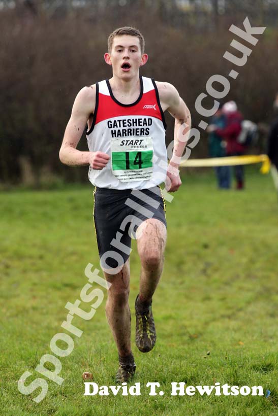 Green 14 under-20 men 2012 North East Championships, Summerhill Country Park, Hartlepool.